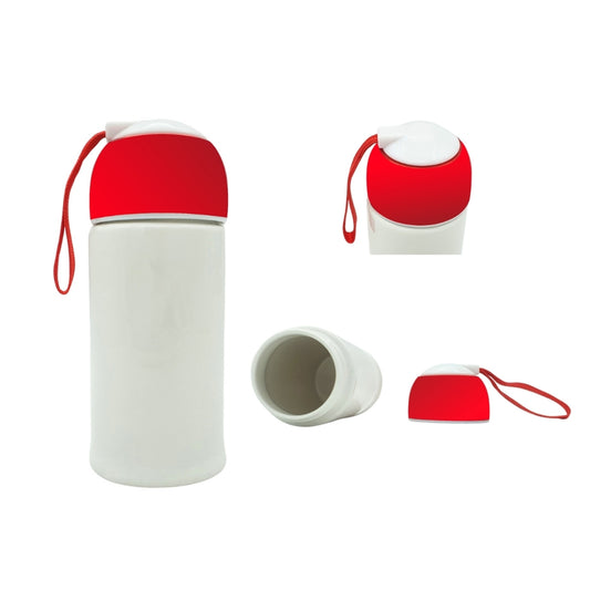 Pack of 3 Sealable Ceramic Thermos Mugs for Sublimation