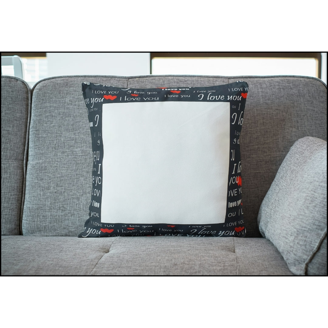 Single Piece - I love  Sublimation Cushion Pillows Cover - Transform Comfort into Creativity