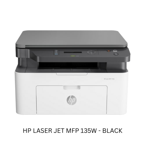 HP Laser Jet MFP 135W – Black Wireless All-in-One Printer for High-Quality Printing, Scanning, and Copying