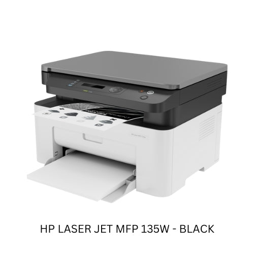 HP Laser Jet MFP 135W – Black Wireless All-in-One Printer for High-Quality Printing, Scanning, and Copying