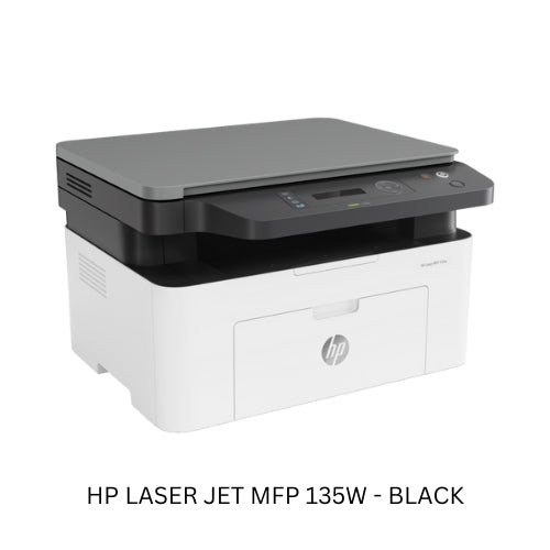 HP Laser Jet MFP 135W – Black Wireless All-in-One Printer for High-Quality Printing, Scanning, and Copying