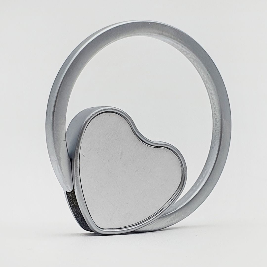 Heart-Shaped Premium Aluminum Blank Keychain