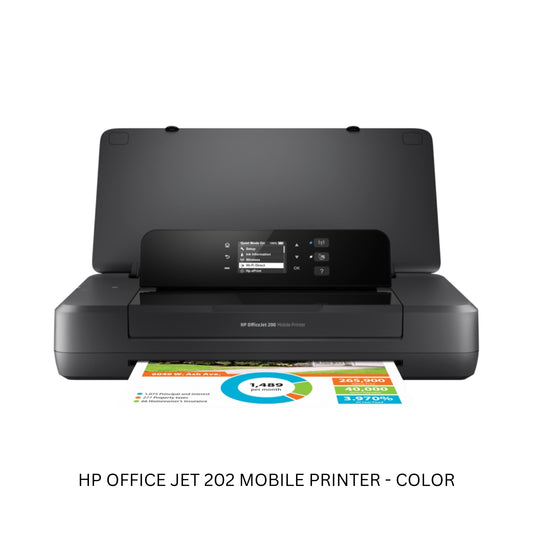 HP Office Jet 202 Mobile Printer – Compact Wireless Color Printer for On-the-Go Printing