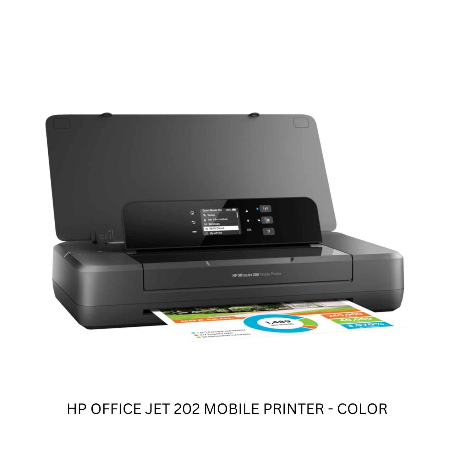 HP Office Jet 202 Mobile Printer – Compact Wireless Color Printer for On-the-Go Printing