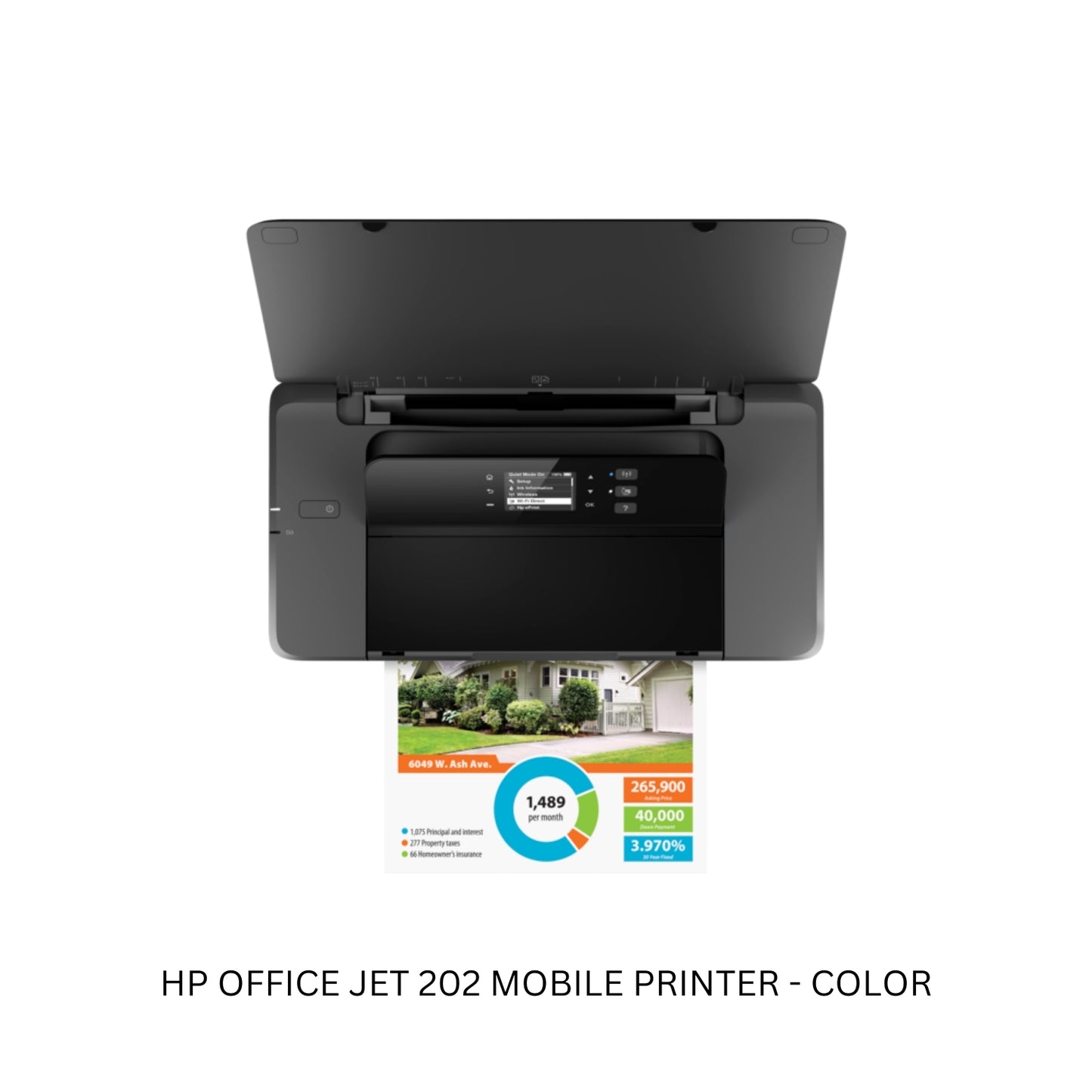 HP Office Jet 202 Mobile Printer – Compact Wireless Color Printer for On-the-Go Printing