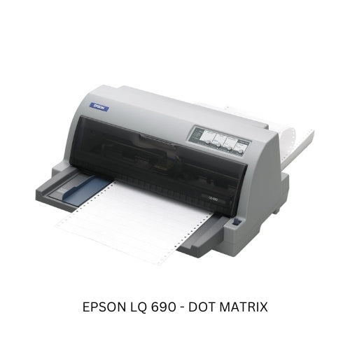 Epson LQ-690 Dot Matrix Printer – High-Speed, Reliable Printing for Continuous and Multi-Part Forms