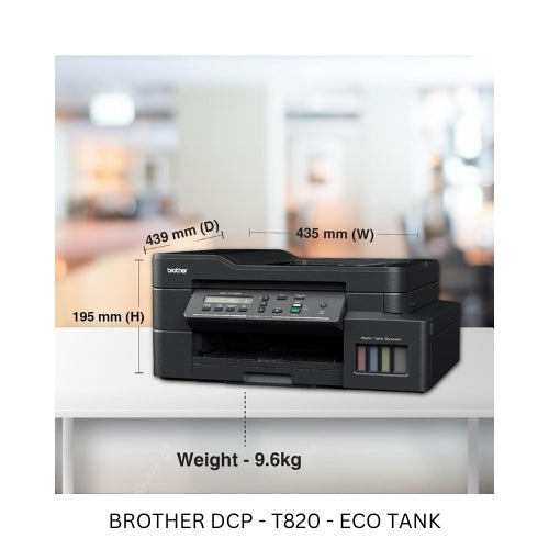 Brother DCP-T820 Eco Tank Printer – High-Volume, Cost-Effective All-in-One Ink Tank Printer