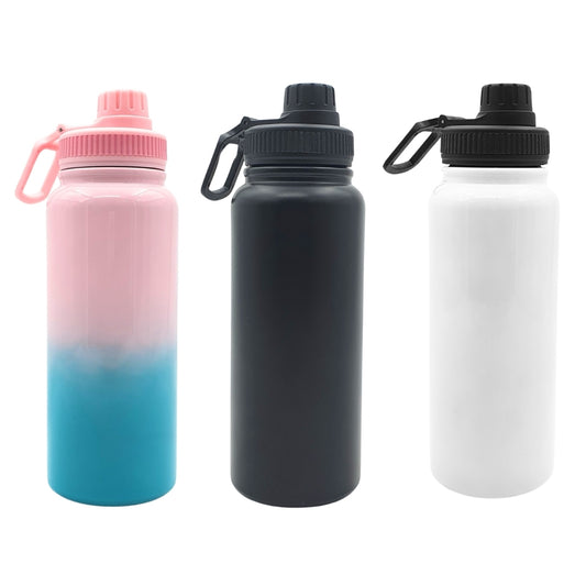 Elite Luxe Sublimation Water Bottle – Personalize Your Premium Hydration – Available in 3 Colors (Twin Color, Black, White)