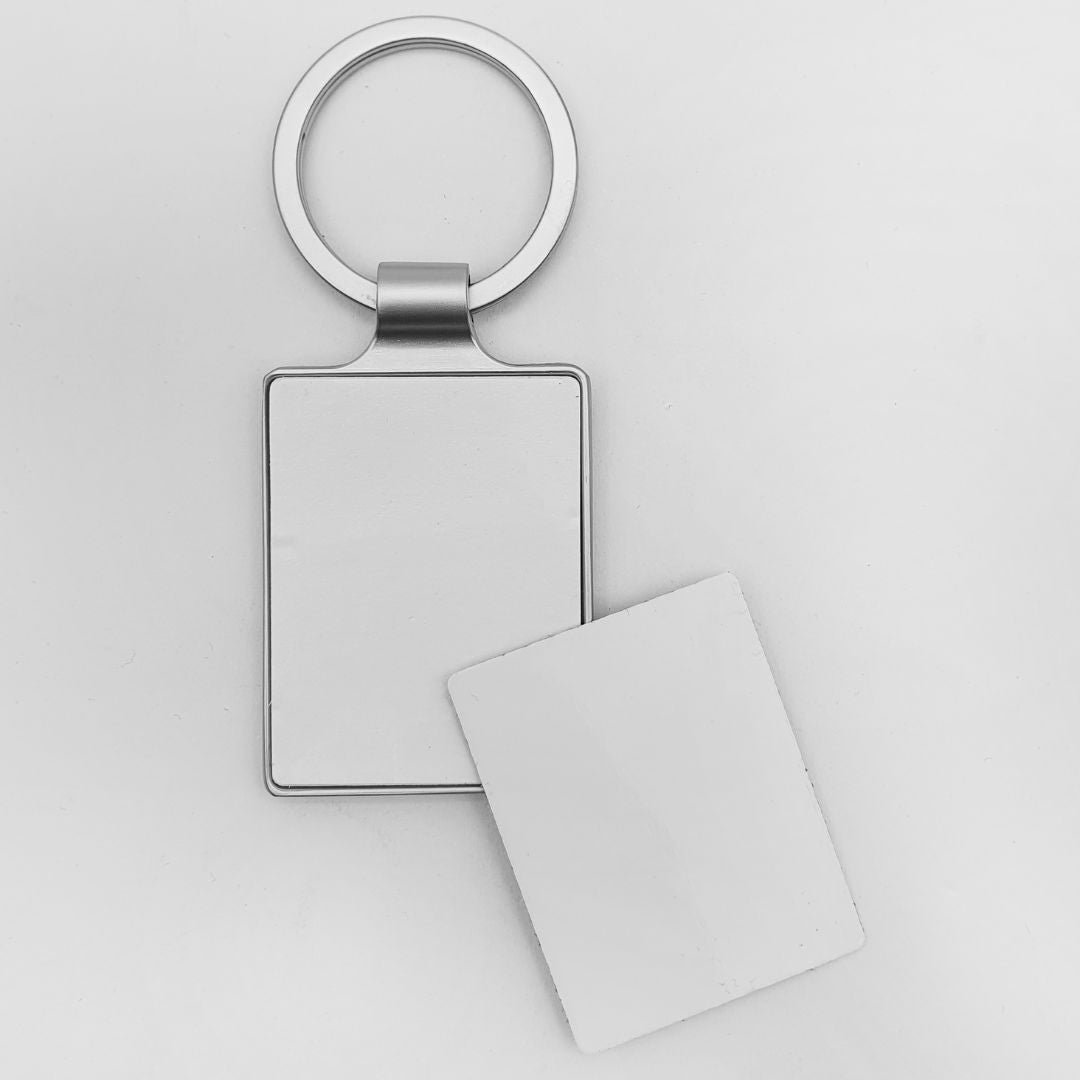 Rectangular Aluminum Blank Keychain